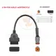 Cables Motorcycle Diagnostic Connector Adapter OBD2 Cable