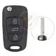 1722760616 kia flip key remote shell 3buttons with suv trunk right laser blade aftermarket 34870 1
