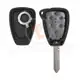Chrysler Dodge Jeep Head Key Remote Shell 3 Buttons with Big trunk Remote Shell Type Head Key Remote Shell