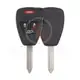 Chrysler Dodge Jeep Head Key Remote Shell 3+1 Buttons with Big Trunk Buttons 4