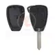 Chrysler Dodge Jeep Head Key Remote Shell 3 Buttons with Small Trunk Remote Shell Type Head Key Remote Shell