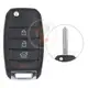 KIA Flip Key Remote Shell 3+1 Buttons Sedan Trunk HYN14R Blade Buttons 4