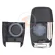 Hyundai Flip Key Remote Shell 3 Buttons HYN14R Blade With SUV Trunk Emergency Key/blade Included