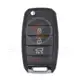 KIA Flip Key Remote Shell 4 Buttons SUV Trunk HYN14 Blade Panic Button Yes