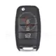 Hyundai Flip Key Remote Shell 3 Buttons HYN14 Blade With SUV Trunk Status Aftermarket
