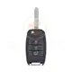 Hyundai Flip Key Remote Shell 3 Buttons HYN14 Blade With SUV Trunk Panic Button No