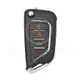 Xhorse XKCD02EN Universal Wired Flip Key Remote 4 Buttons for Cadillac Type Panic Button Yes