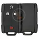 Clé à distance Chevrolet GMC 2008 2016 315 MHz 4 boutons de type télécommande de rechange