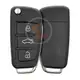 Audi Q7 A6L Normal Flip Key Remote 2006 433MHz 3 Buttons Frequency 433MHz