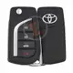 Refurbished Toyota RAV4 Flip Key Remote 2019 2021 315MHz 4 Buttons Remote Type Flip Key Remote