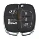 Genuine Hyundai i20 Flip Key Remote 2012 2015 P/N: 95430 1JAB1 433MHz Frequency 433MHz