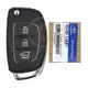 Genuine Hyundai i20 Flip Key Remote 2012 2015 P/N: 95430 1JAB1 433MHz Remote Type Flip Key Remote