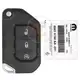 68416787AD Véritable puce de transpondeur à distance Jeep Flip Key ID 4A