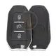 TL40664 Peugeot 3 Buttons (Light) Smart Key Shell HU83 Blade Aftermarket 1