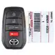 TL40502 genuine toyota sequoia smart prox 2023 315 8990H 0C020 4