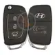 Refurbished Hyundai IX20 Flip Key Remote 2016 2019 P/N: 95430 1K500 Remote Type Flip Key Remote
