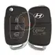 Control remoto con llave abatible Hyundai Santa Fe reacondicionado 2014 2016 P/N: 95430 2W410 Control remoto con llave abatible tipo control remoto