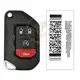 Véritable télécommande à clé rabattable Jeep Gladiator Wrangler 2018 2020 P/N : 68416784AB Fréquence 433 MHz