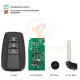 Autel ikeyty8a3bl universal smart remote key 3 buttons for toyota details