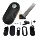 Fiat flip remote key shell 3 buttons lock unlock sedan trunk details