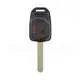 Coque de télécommande de clé de tête Honda, 2 boutons, marque de rechange, Type de coque de télécommande