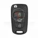 Hyundai 2010 2015 Flip Key Remote Shell 3 Buttons Sedan Trunk Status Aftermarket