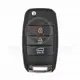 Hyundai 2014 2018 Flip Key Remote Shell 3 Buttons HYN14R SUV Panic Button No