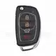 Hyundai 2014 2019 Flip Key Remote Shell 3+1 Buttons SUV Trunk Panic Button Yes