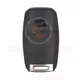 Carcasa remota para llave abatible Hyundai, 3 botones, maletero SUV, hoja 14R, carcasa remota tipo carcasa remota abatible
