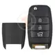 Hyundai Flip Key Remote Shell 3 botones SUV Trunk 14R Blade Botones 3