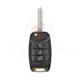 Hyundai Flip Key Remote Shell 3 botones SUV Trunk 14R Blade Botón de pánico No