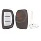 Hyundai Smart Remote Shell 3 Buttons With Left Normal Cutting Blade Buttons 3