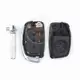 Hyundai Sonata 2012 2016 Chrome Flip Key Remote Shell 3 Buttons Status Aftermarket