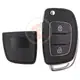 Hyundai Flip Key Remote Shell 2 Buttons TOY40 Blade Aftermarket Brand Panic Button No