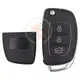 Hyundai Flip Key Remote Shell 3 Buttons Sedan Trunk HYN17R Blade Panic Button No