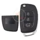 Hyundai Flip Key Remote Shell 3 Buttons SUV Trunk HYN14R Blade Panic Button No