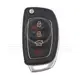 Hyundai Flip Key Remote Shell 4 botones Sedan Trunk HYN17 Blade Botón de pánico Sí