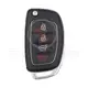 Hyundai Flip Key Remote Shell 4 Buttons SUV Trunk HYN14 Blade Panic Button Yes
