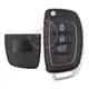 Hyundai Flip Key Remote Shell 4 Buttons SUV Trunk HYN17 Blade Status Aftermarket
