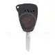 Dodge jeep chrysler head key remote shell 3 buttons back