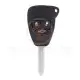 Dodge jeep chrysler head key remote shell 3 buttons front