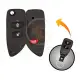 Modified kia hyunda flip key shell 3 buttons am panic
