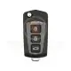Modified kia hyundai flip remote key shell 4 buttons aftermarket brand front