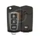 Modified kia hyundai flip remote key shell 4 buttons aftermarket brand