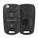 Hyundai elantra flip key remote shell 2buttons right groove blade hyn14r aftermarket 34863 2