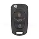 Kia flip key remote shell 3buttons suv trunk left laser blade aftermarket 34869 2