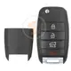 KIA Flip Key Remote Shell 4 Buttons SUV Trunk HYN14R Blade Buttons 4