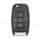 KIA Flip Key Remote Shell 4 Buttons SUV Trunk HYN14R Blade Panic Button Yes