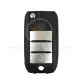 Mg flip remote key shell 3 buttons aftermarket front