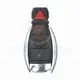 Mercedes Benz 2007 2018 BGA Carcasa remota cromada para llave 2+1 botones Llave/hoja de emergencia incluida